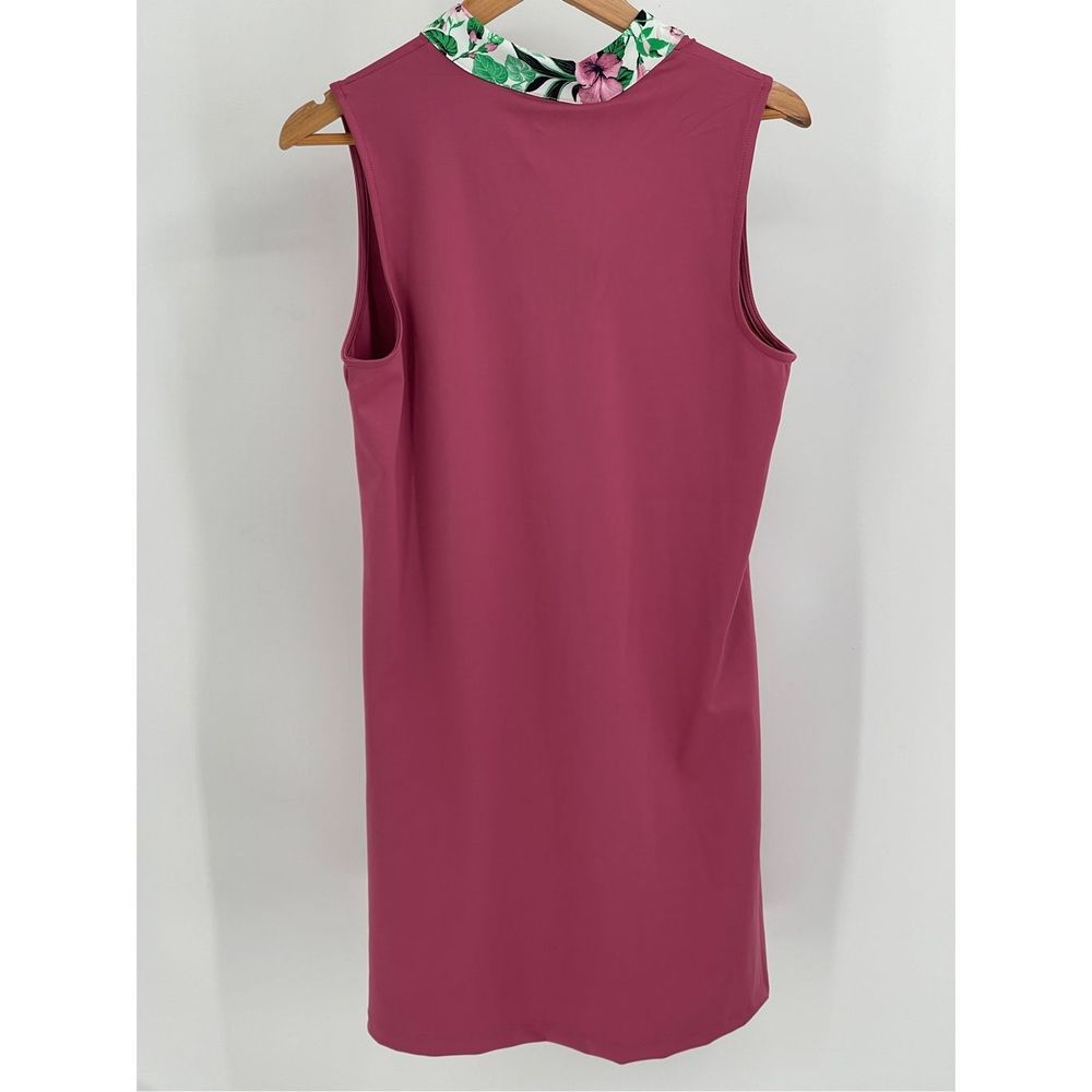Tommy Bahama Golf Dress Women Size Large Pink Sleeveless Tropical‎ Athletic New